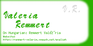 valeria remmert business card